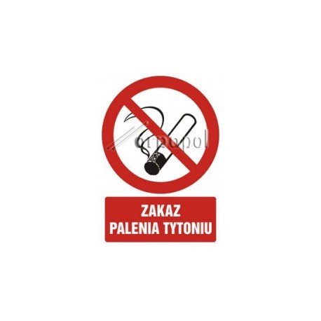 Z.GC Zakaz palenia tytoniu 29,7x21 036 DJ PN
