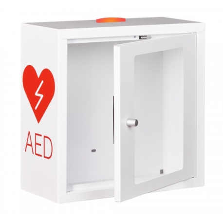 Szafka na defibrylator AED z alarmem dźwiękowym
