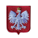 Emblemat haftowany godło Polski