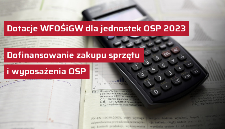 Dotacje WFOŚiGW dla jednostek OSP 2023